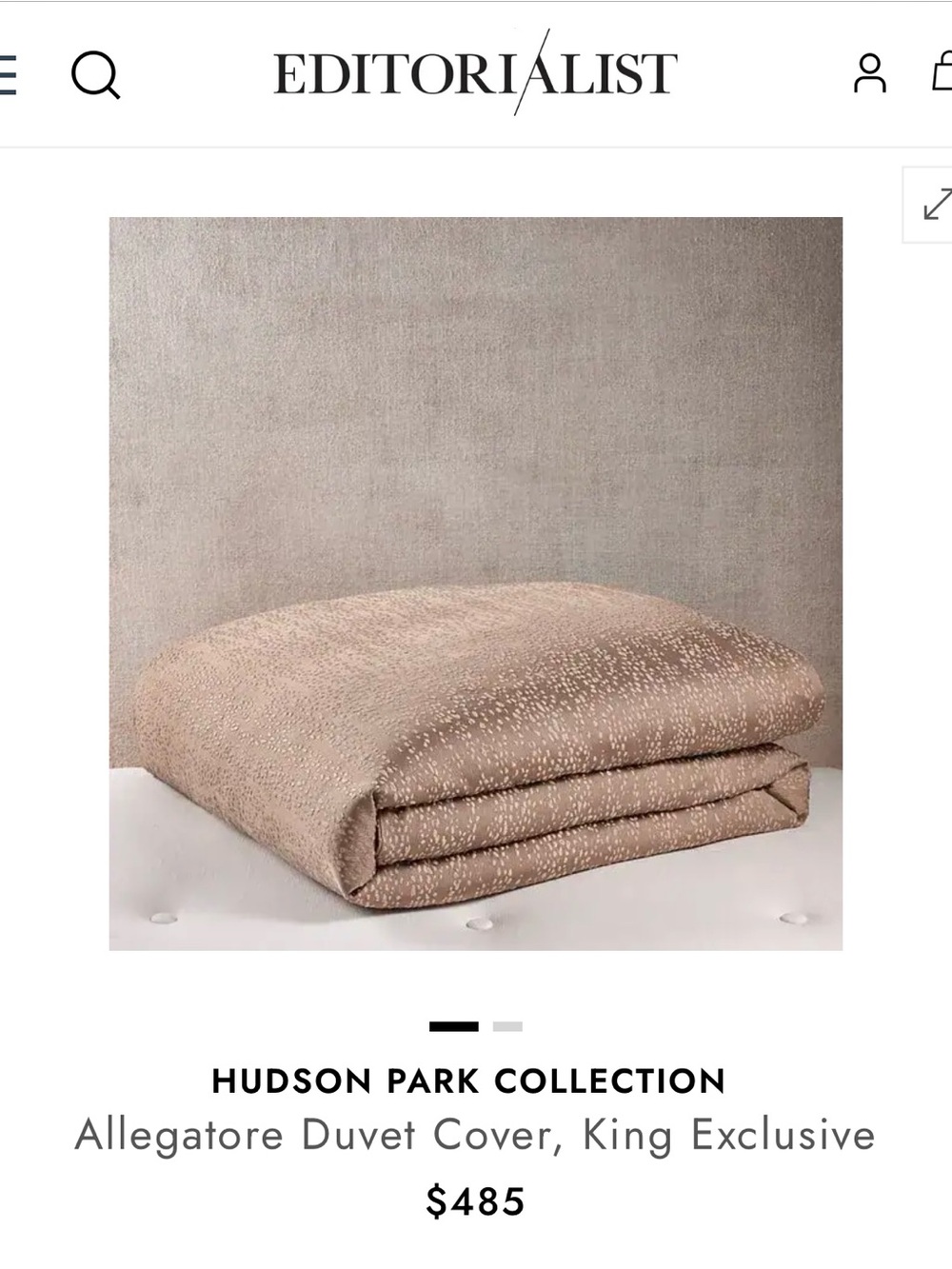 Hudson Park Collection King Comforter Cover